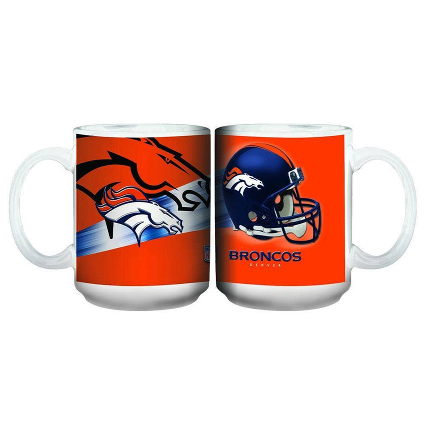 Denver Broncos 15oz 3D White Mug