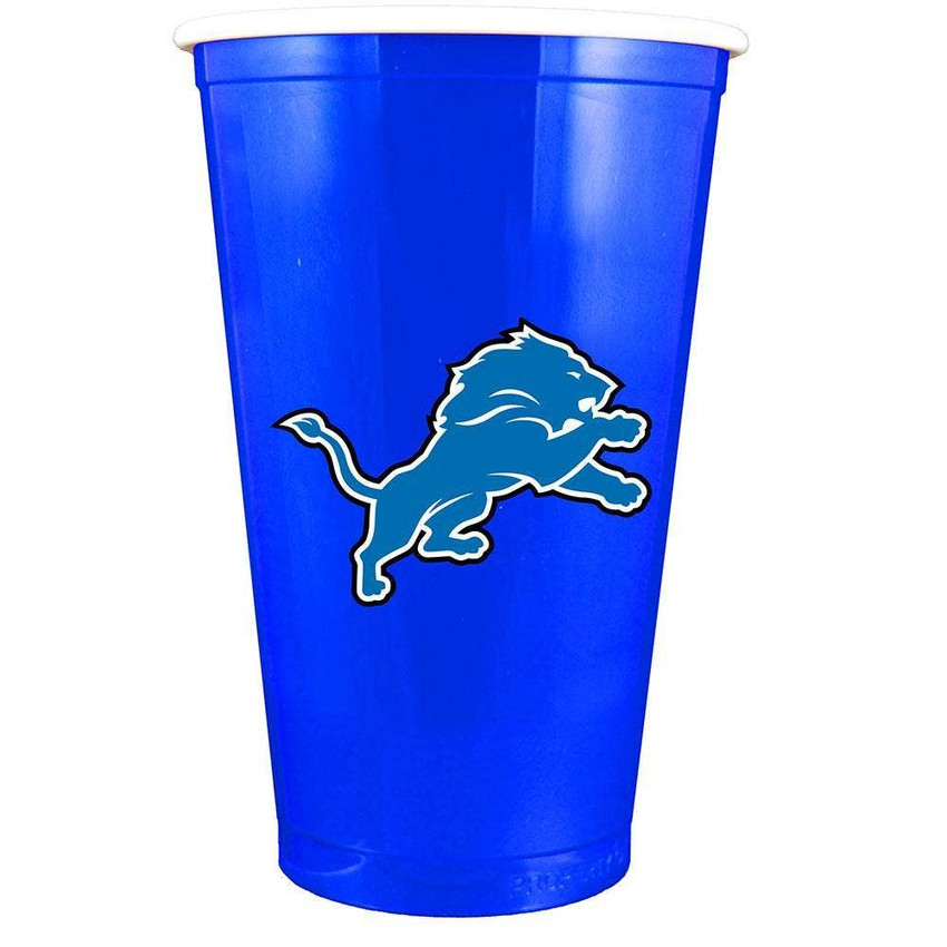 Detroit Lions Red Plastic Cup