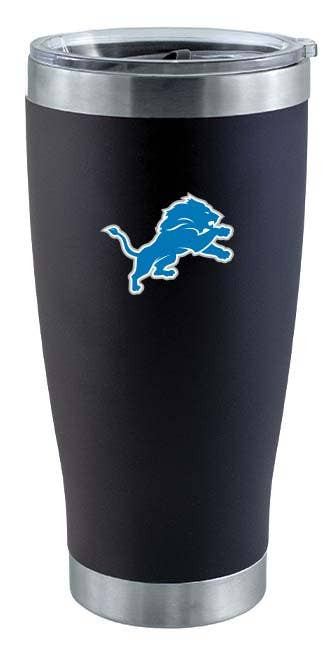 Detroit Lions 20oz Black Tumbler w/Color Logo