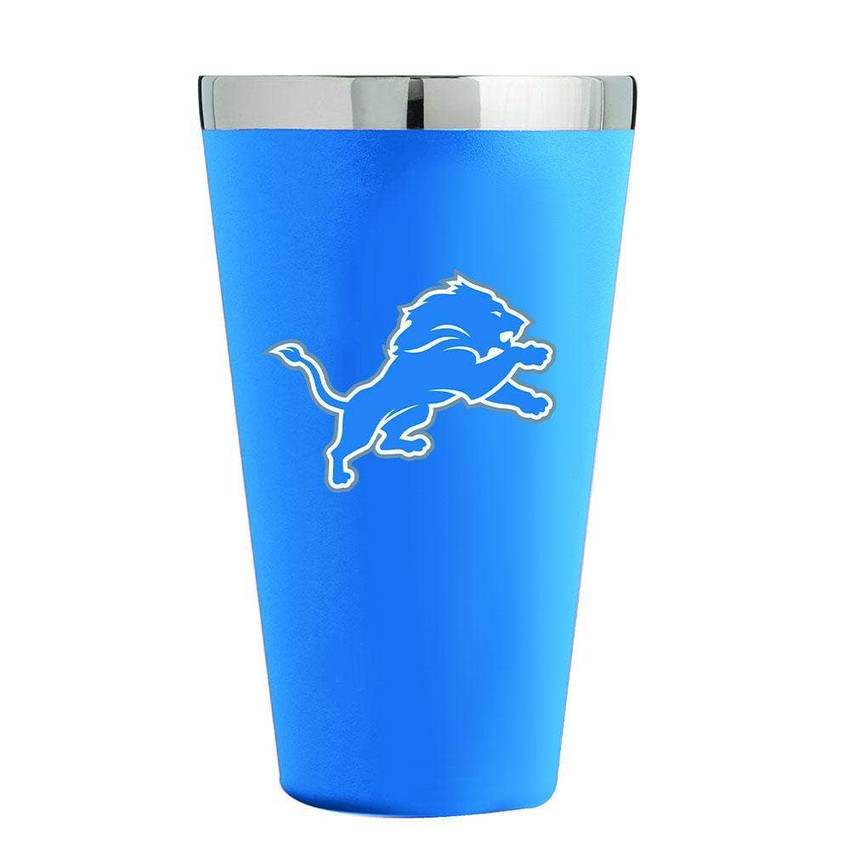 Detroit Lions 16oz Matte Finish SS Pint