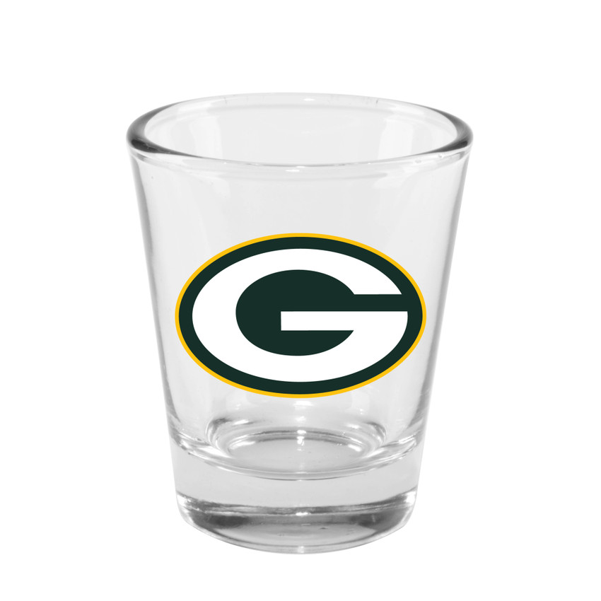 Green Bay Packers 2oz Clear Collector Glass