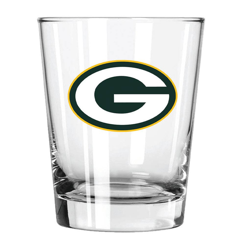 Green Bay Packers 15oz Old Fashioned w/Color Logo