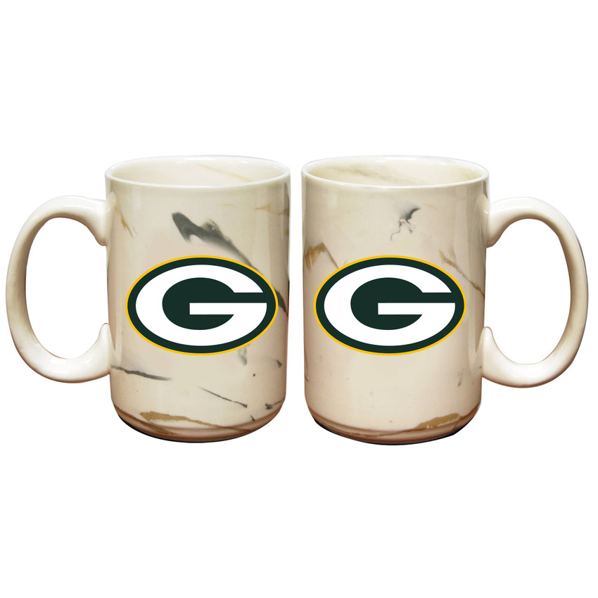Green Bay Packers Marble Ceramic Mug