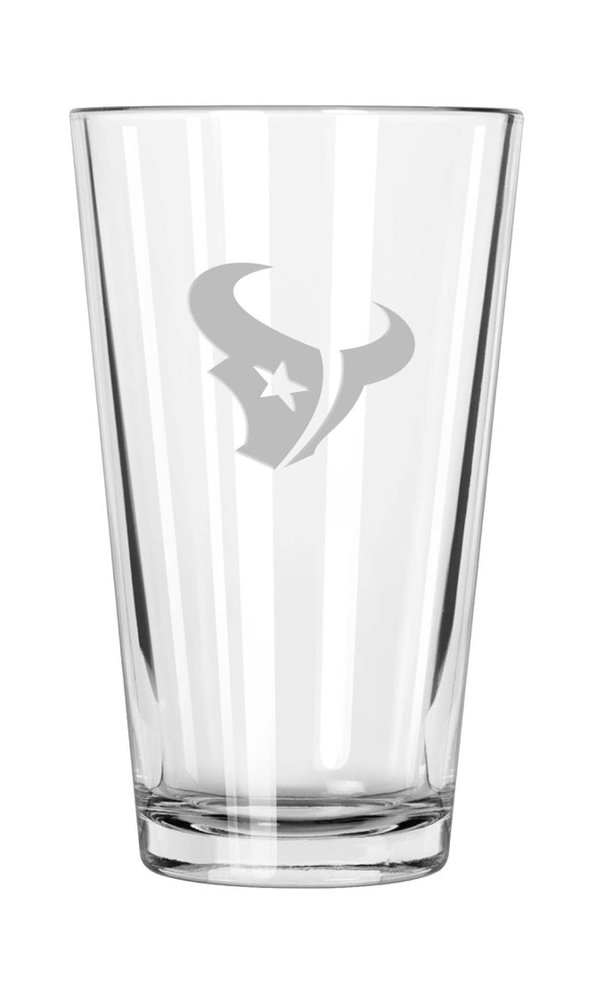 Houston Texans 16oz Pint Glass w/Etched Logo