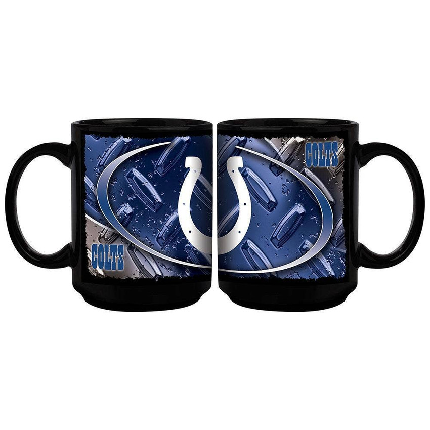 Indianapolis Colts 15oz Black Diamond Plate Mug