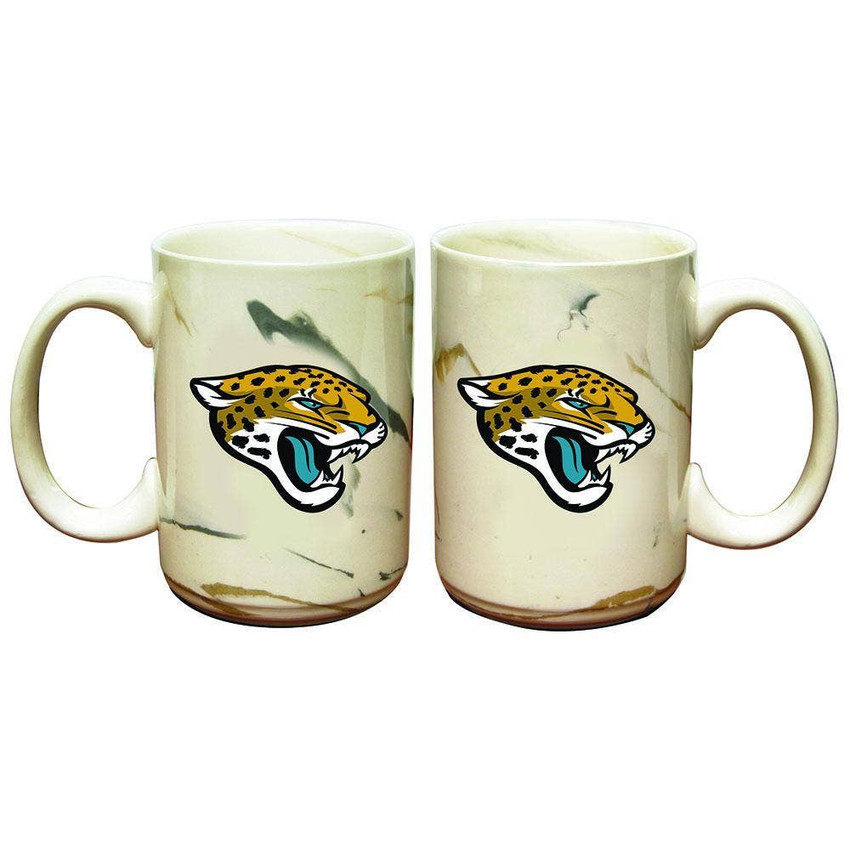 Jacksonville Jaguars Marble Ceramic Mug