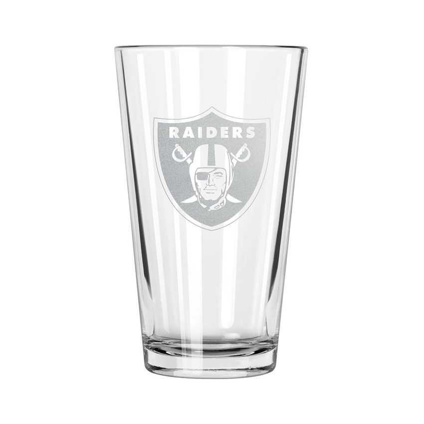 Las Vegas Raiders 16oz Pint Glass w/Etched Logo