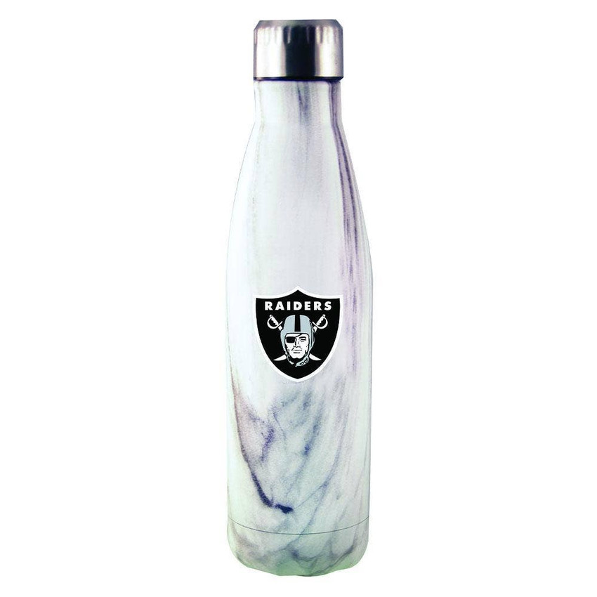 Las Vegas Raiders Marble Stainless Steel Water Bottle