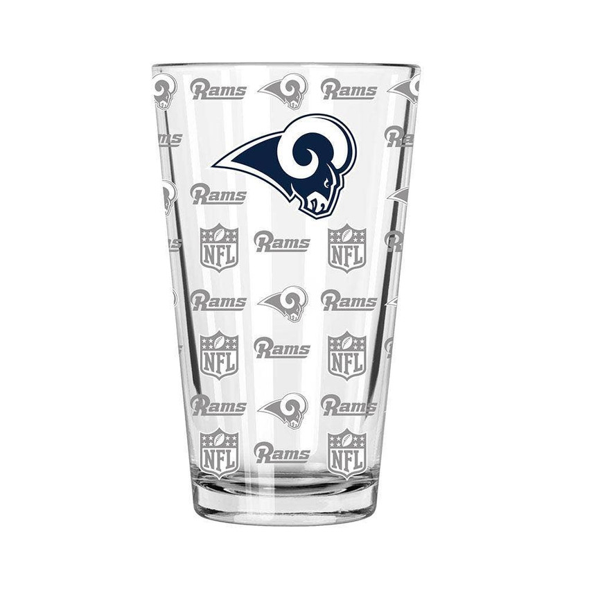 Los Angeles Rams Sandblasted Pint