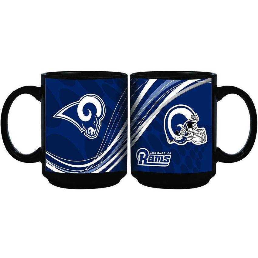 Los Angeles Rams 15oz Dynamic Black Mug