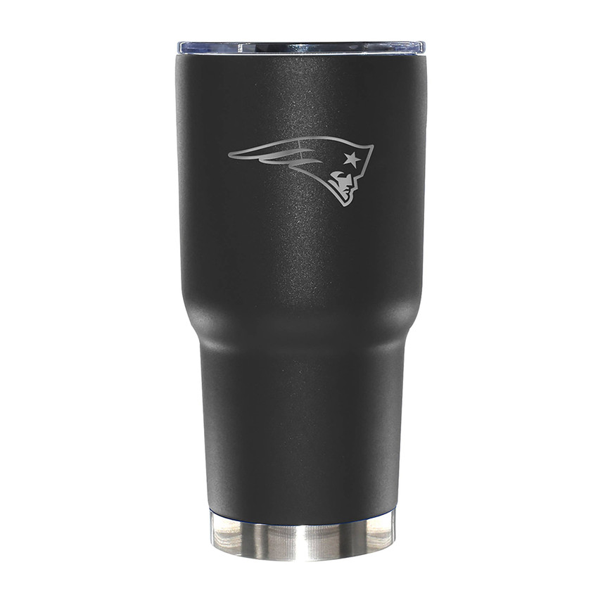 New England Patriots 30oz Black Etched Tumbler