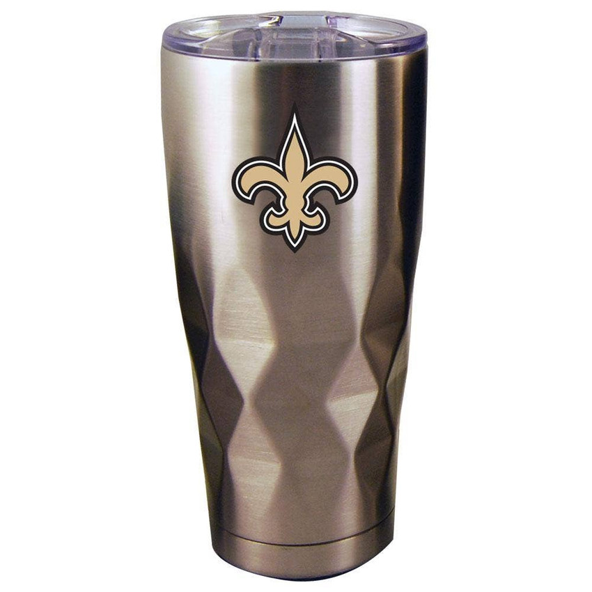 New Orleans Saints 22oz Stainless Steel Diamond Tumbler