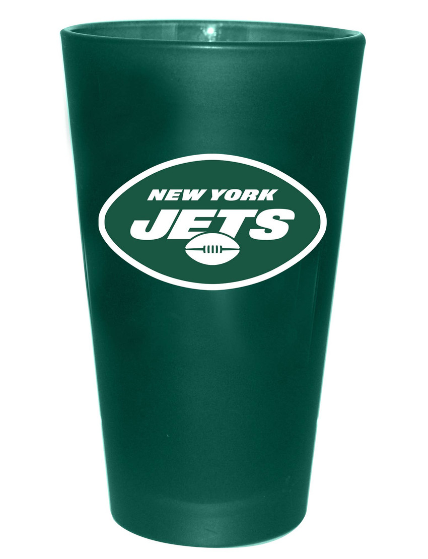 New York Jets 16oz Color Frosted Pint Color Logo