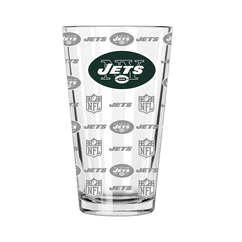 New York Jets Sandblasted Pint