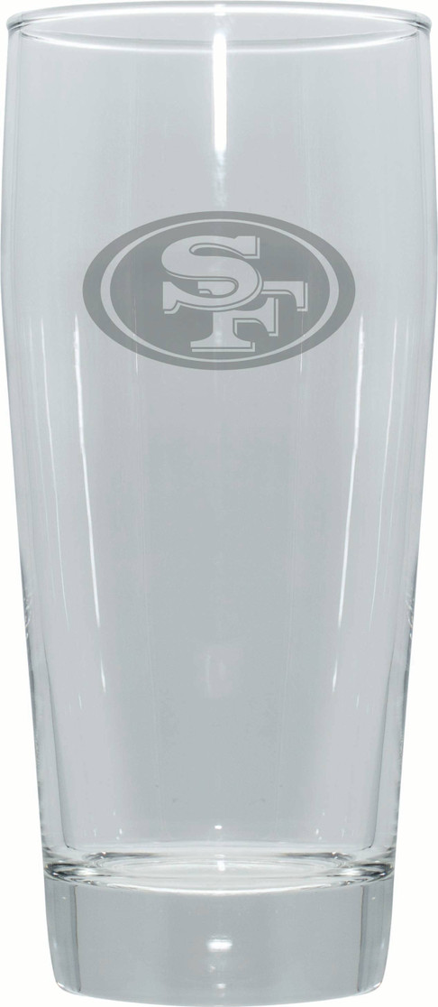 San Francisco 49ers 16oz Pub Pilsner w/Etched Logo