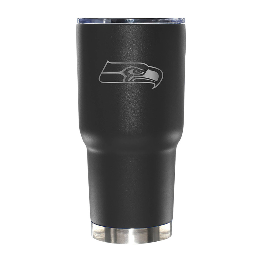 Seattle Seahawks 30oz Black Etched Tumbler