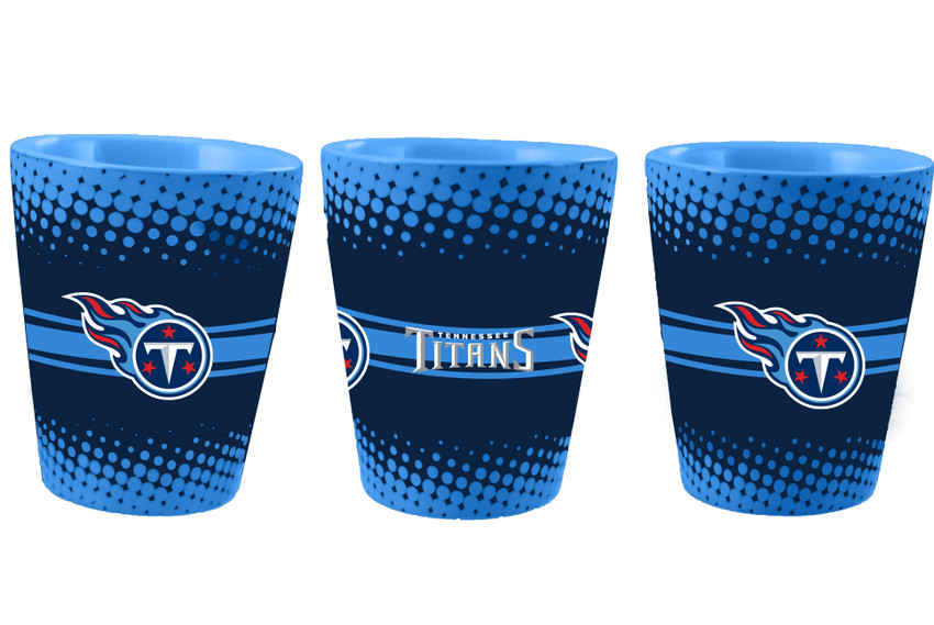 Tennessee Titans 2oz Full Wrap Collector Glass