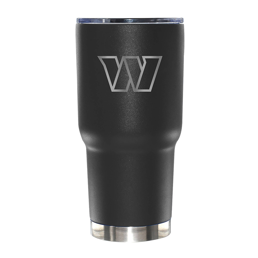 Washington Commanders 30oz Black Etched Tumbler