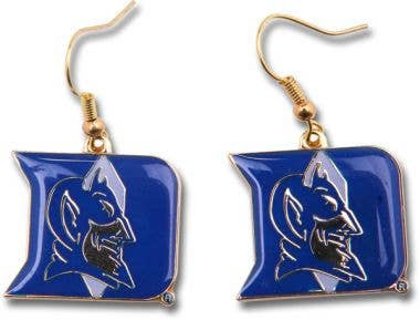 NCAA Duke Blue Devils Logo Dangle Earrings