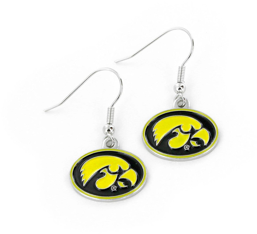 NCAA Iowa Hawkeyes Logo Dangle Earrings