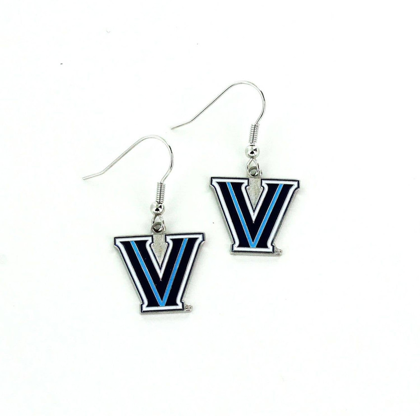 NCAA Villanova Wildcats Logo Dangle Earrings