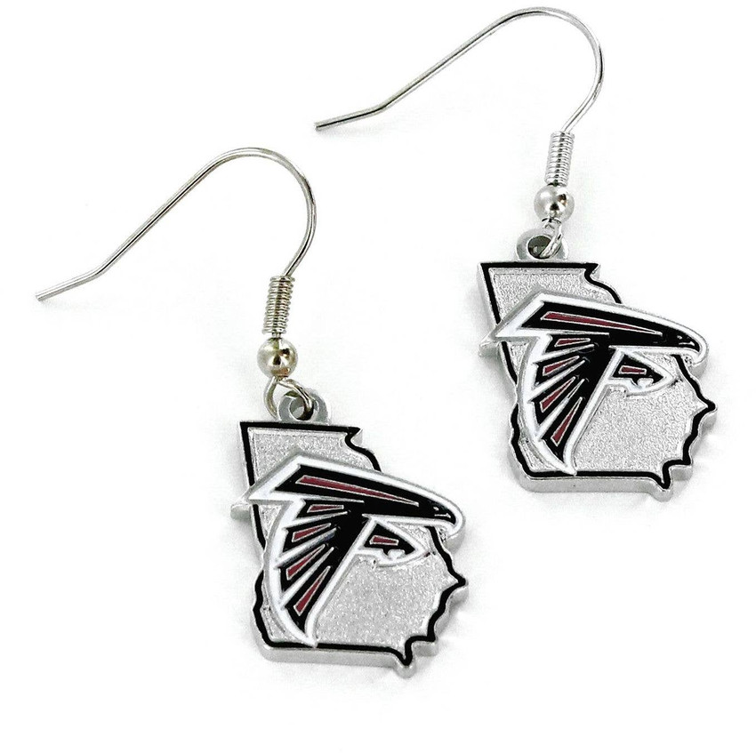 NFL Atlanta Falcons State Design Earrings