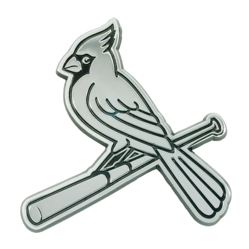 MLB - St. Louis Cardinals Chrome Emblem 3"x3.2"