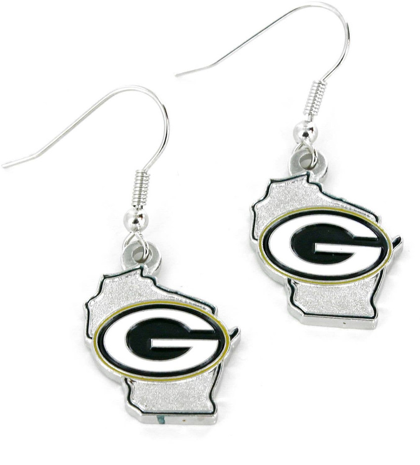 NFL Green Bay Packers State Design Earrings