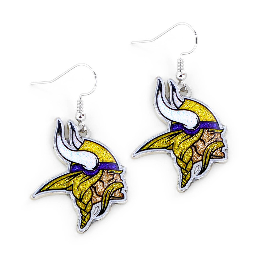 NFL Minnesota Vikings Glitter Dazzle Earrings