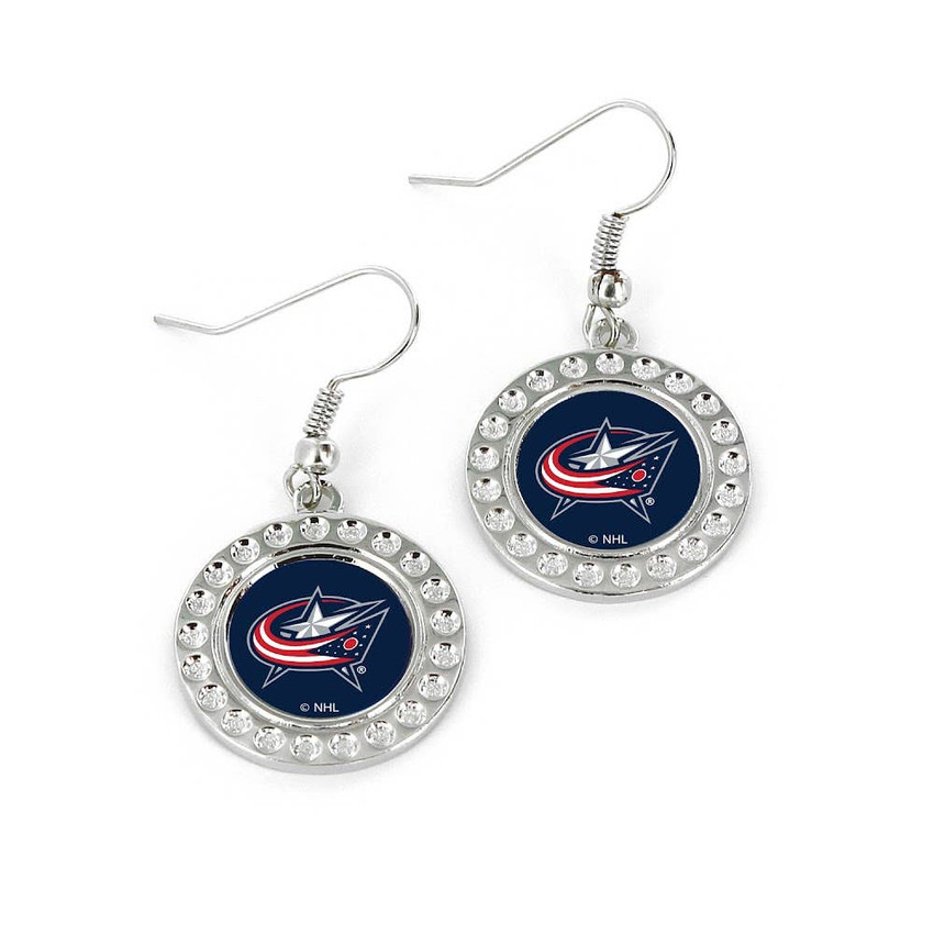 NHL Columbus Blue Jackets Dimple Earrings