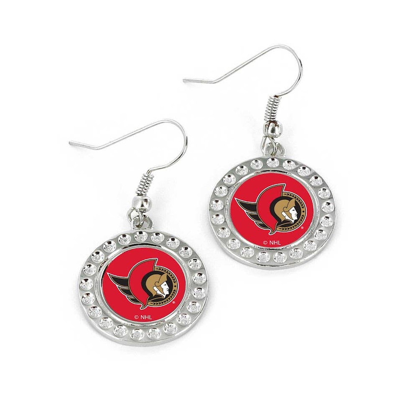 NHL Ottawa Senators Dimple Earrings