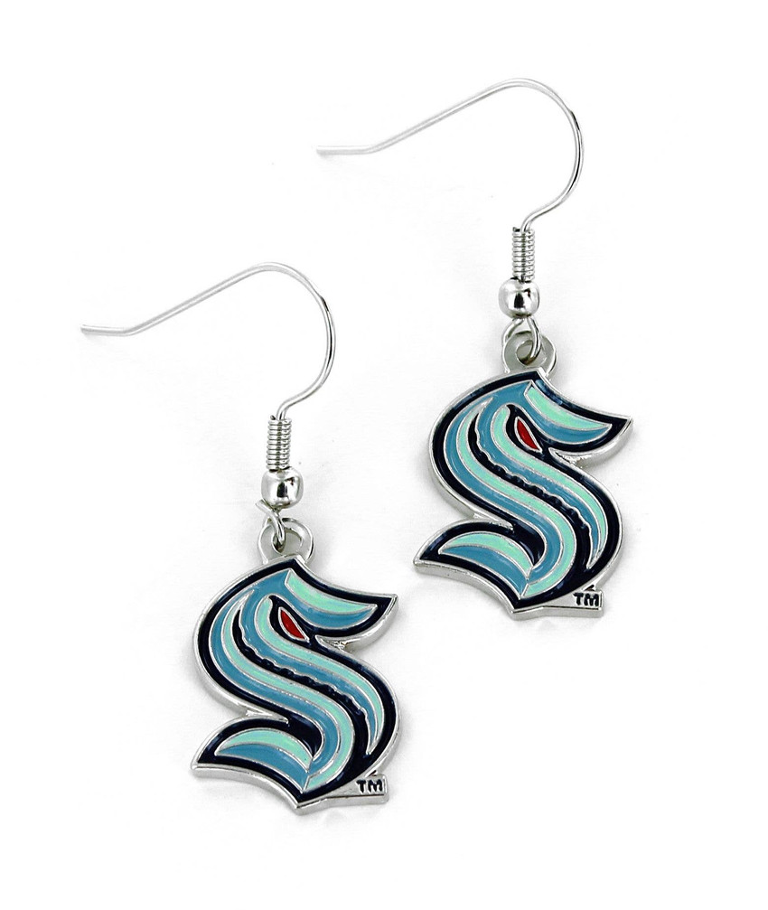 NHL Seattle Kraken Logo Dangle Earrings