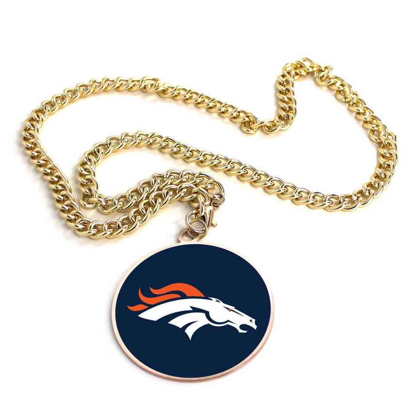 NFL Denver Broncos Team Emblem Fan Chain Necklace