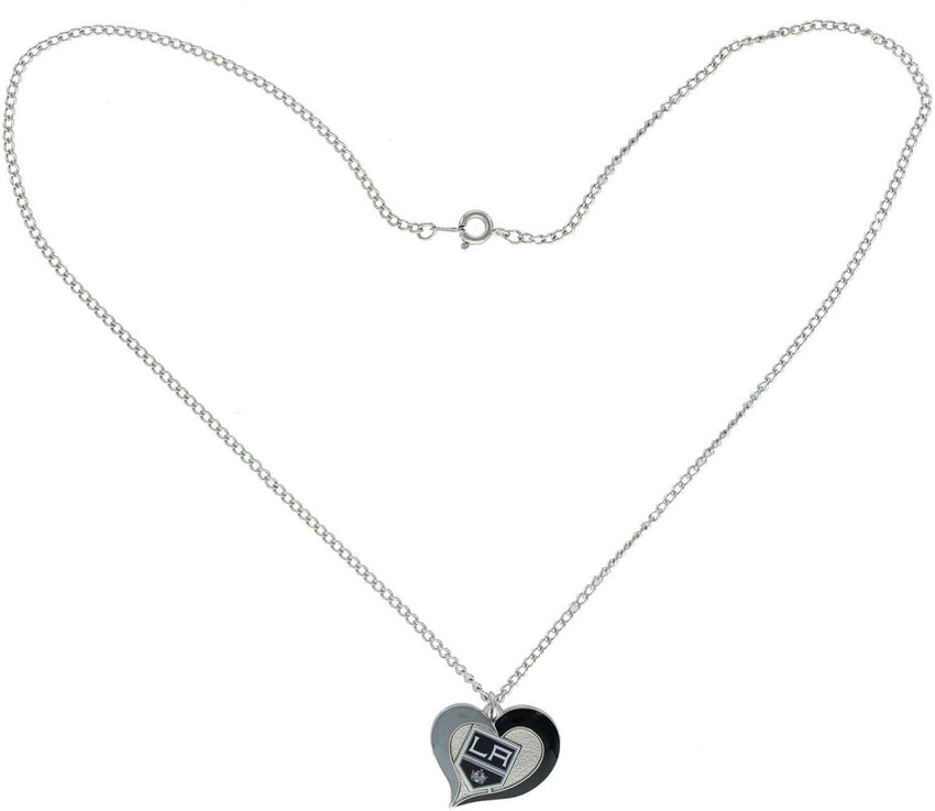 NHL Los Angeles Kings Swirl Heart Necklace