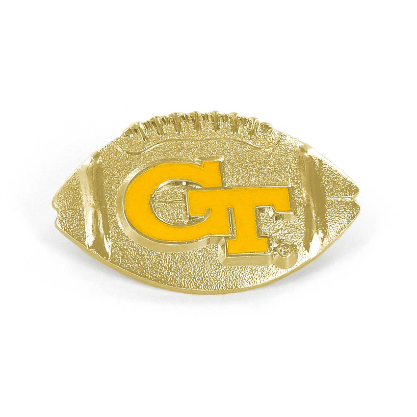 NCAA Georgia Tech Yellow Jackets Sculpted Football Pin
