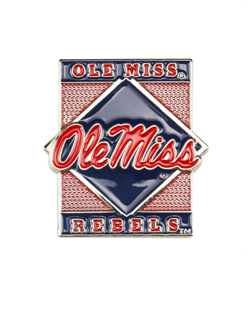 NCAA Mississippi Ole Miss Rebels Diamond Pin