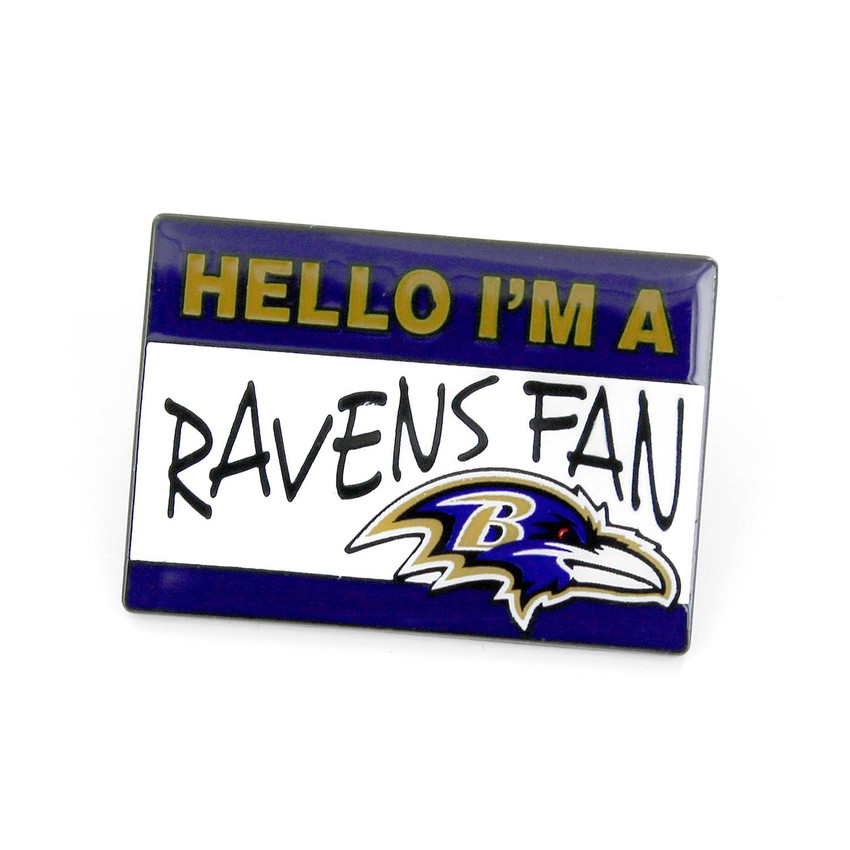 NFL Baltimore Ravens Name Tag Pin