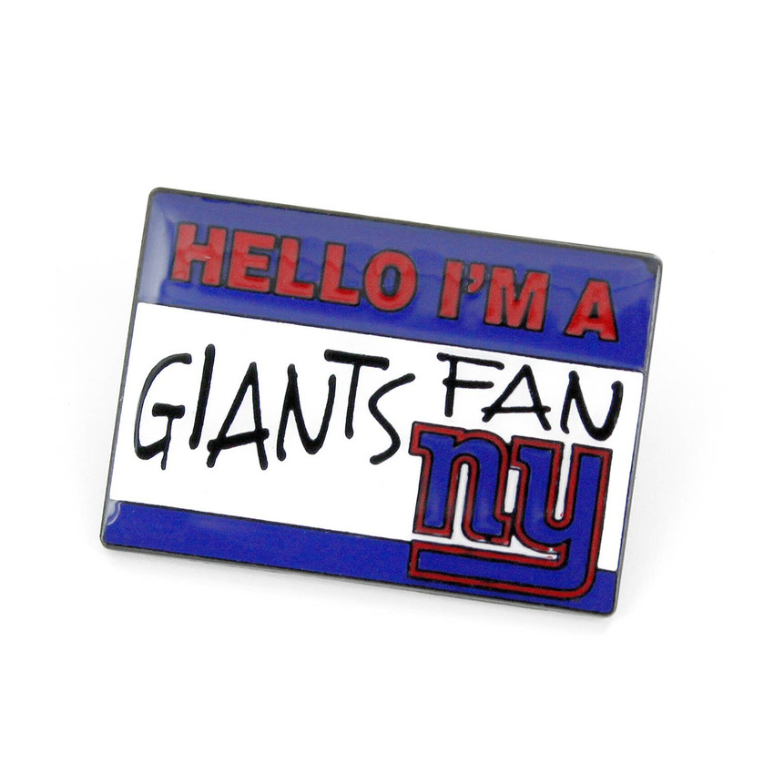 NFL New York Giants Name Tag Pin