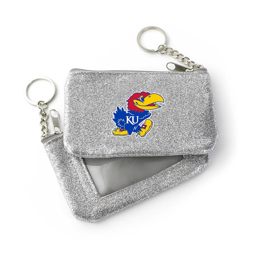 NCAA Kansas Jayhawks Sparkle Coin Purse