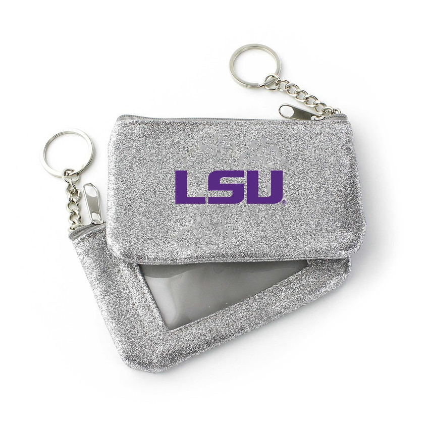 NCAA LSU Tigers Sparkle Coin Purse
