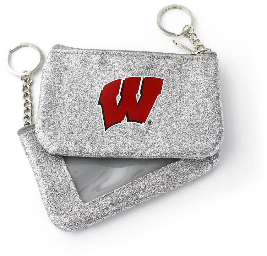 NCAA Wisconsin Badgers Sparkle Coin Purse