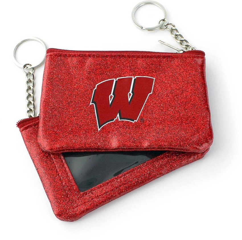 NCAA Wisconsin Badgers Sparkle Coin Purse