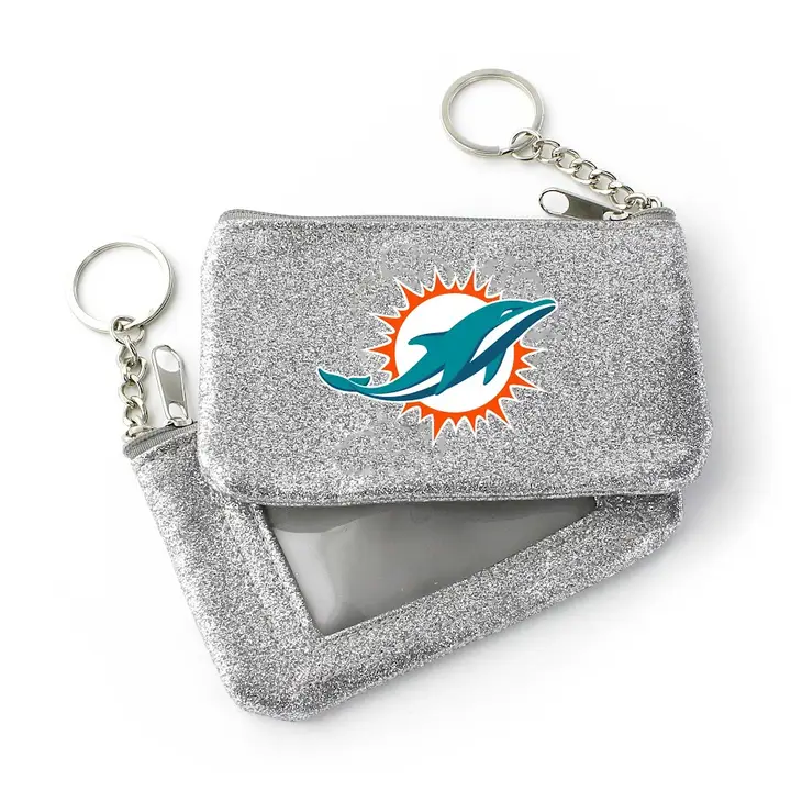 NFL Miami Dolphins Sparkle Coin Purse