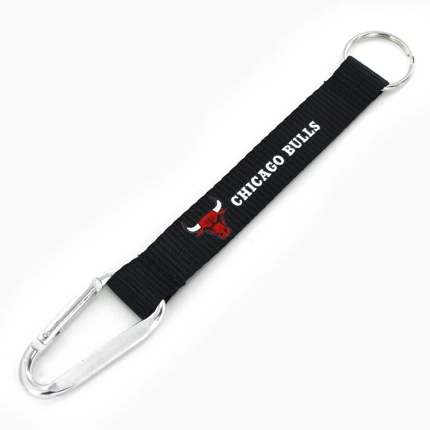 NBA Chicago Bulls Carabiner Lanyard Keychain ID Holder NBA Fan Accessory Keychain