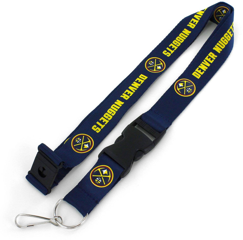 NBA Denver Nuggets Team Lanyard Keychain ID Holder NBA Fan Accessory, Blue