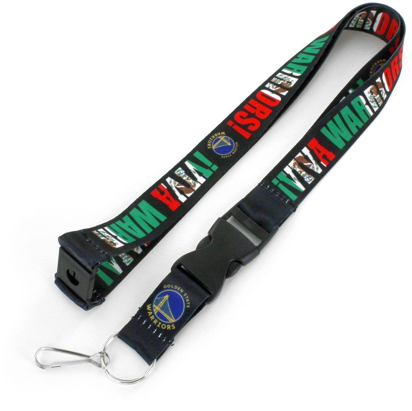 NBA Golden State Warriors Viva Lanyard Keychain ID Holder NBA Fan Accessory