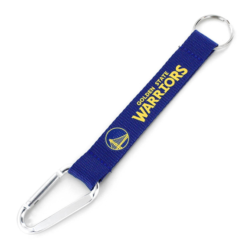 NBA Golden State Warriors Carabiner Lanyard Keychain ID Holder NBA Fan Accessory Keychain
