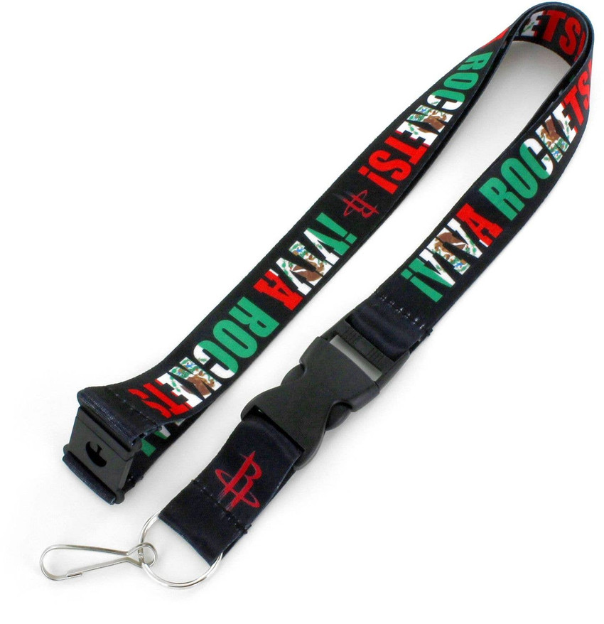 NBA Houston Rockets Viva Lanyard Keychain ID Holder NBA Fan Accessory