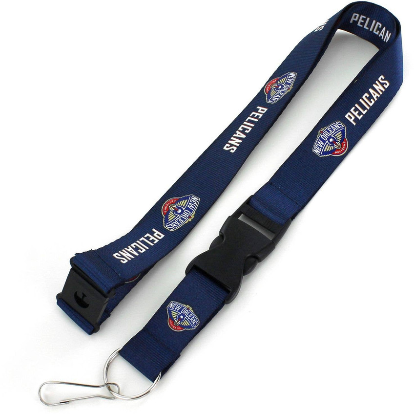 NBA New Orleans Pelicans Team Lanyard Keychain ID Holder NBA Fan Accessory, Blue