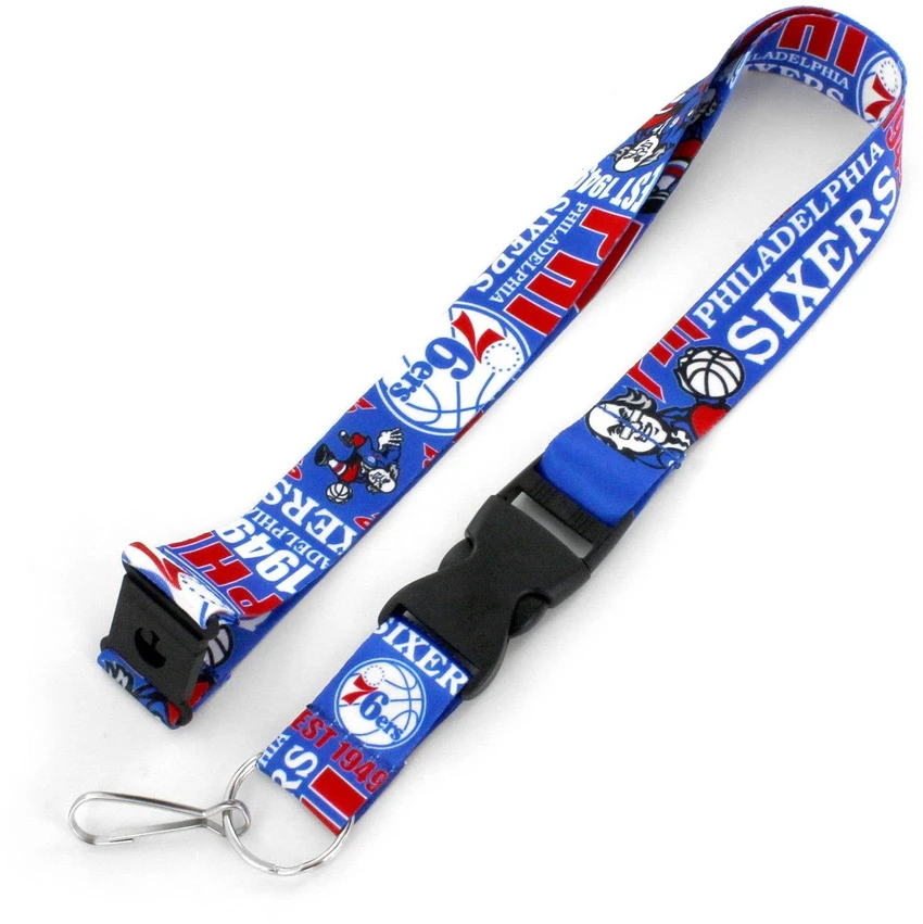 NBA Philadelphia 76ers Dynamic Lanyard Keychain ID Holder NBA Fan Accessory